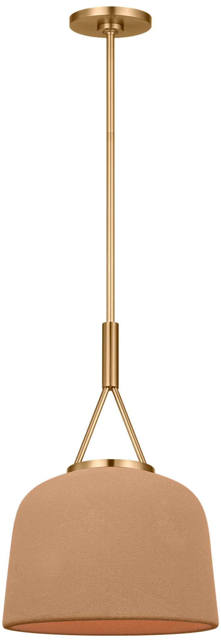 Visual Comfort Studio  Liora 12" Pendant  E26    Estate Brass