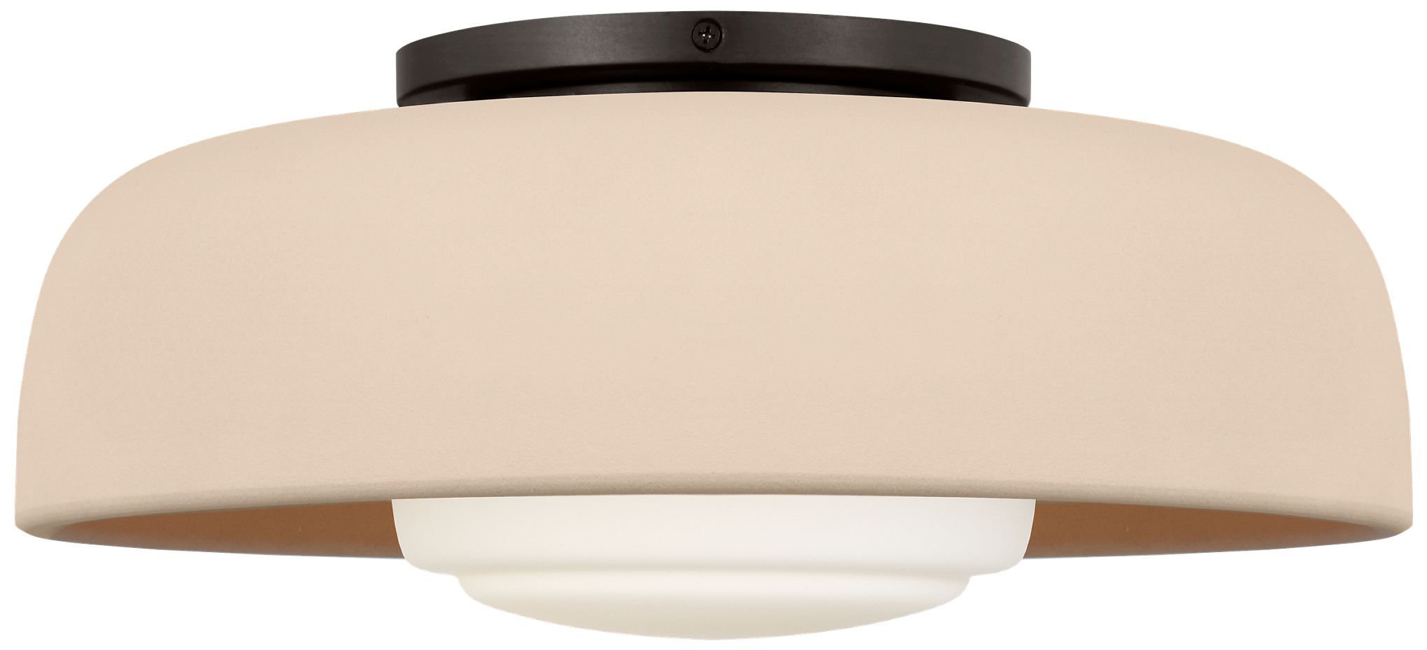 Visual Comfort Studio  Liora 15" Flush Mount  E26    Aged Iron