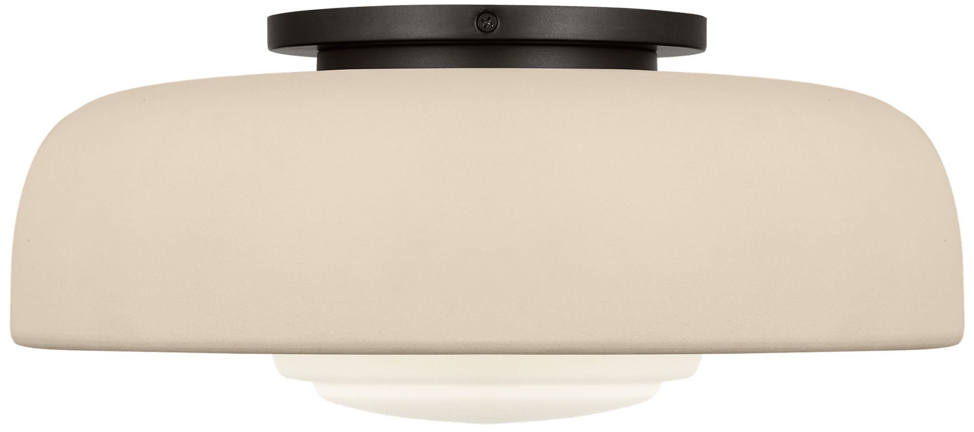 Image 2 Visual Comfort Studio  Liora 15" Flush Mount  E26    Aged Iron more views