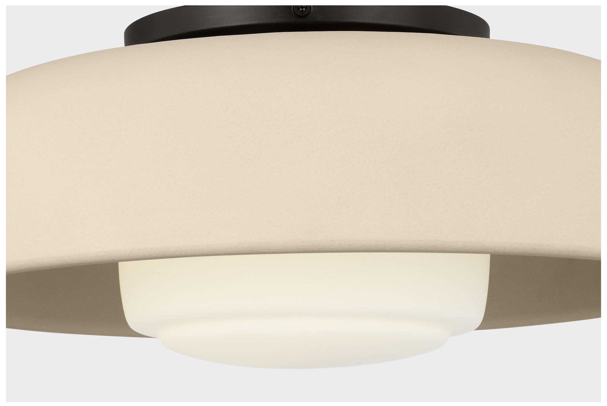 Image 3 Visual Comfort Studio  Liora 15" Flush Mount  E26    Aged Iron more views