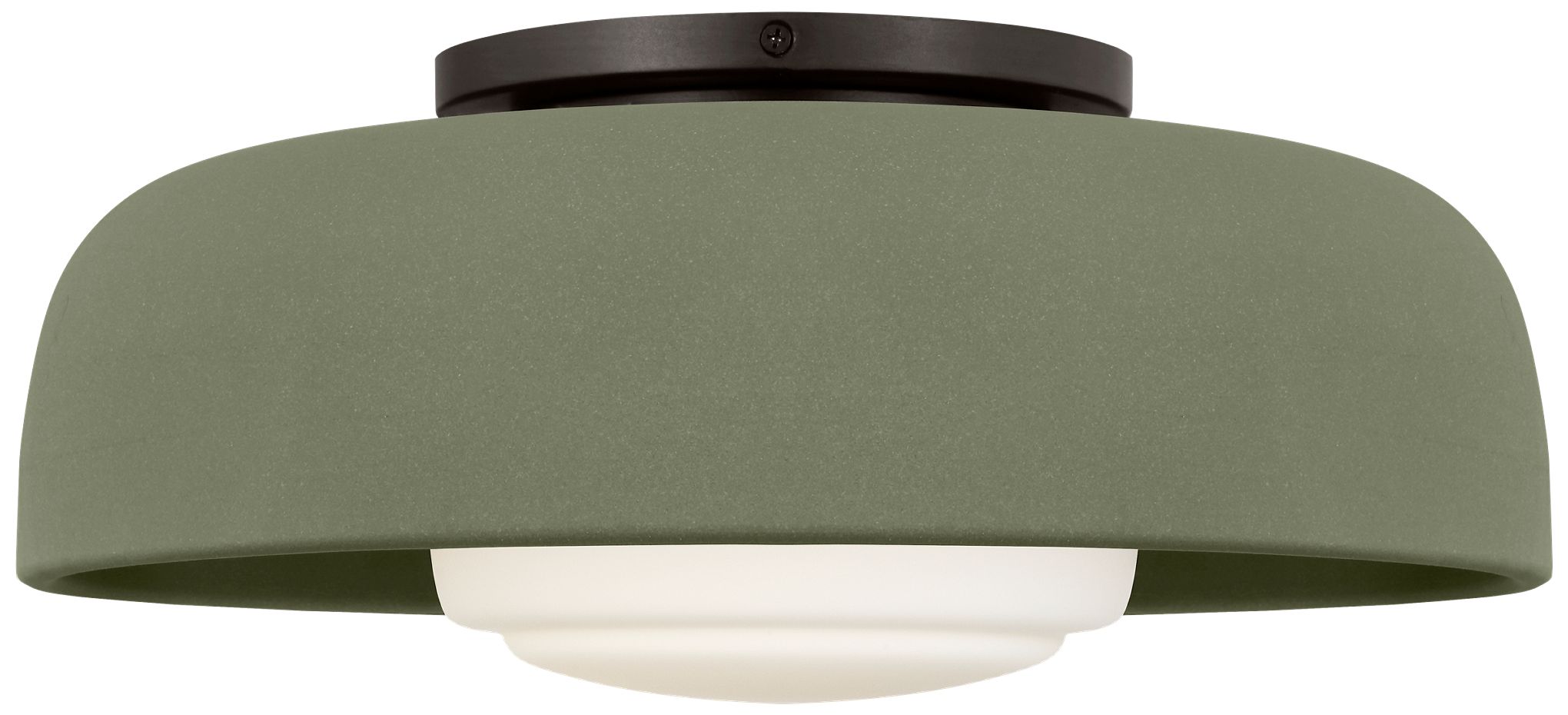 Visual Comfort Studio  Liora 15" Flush Mount  E26    Aged Iron