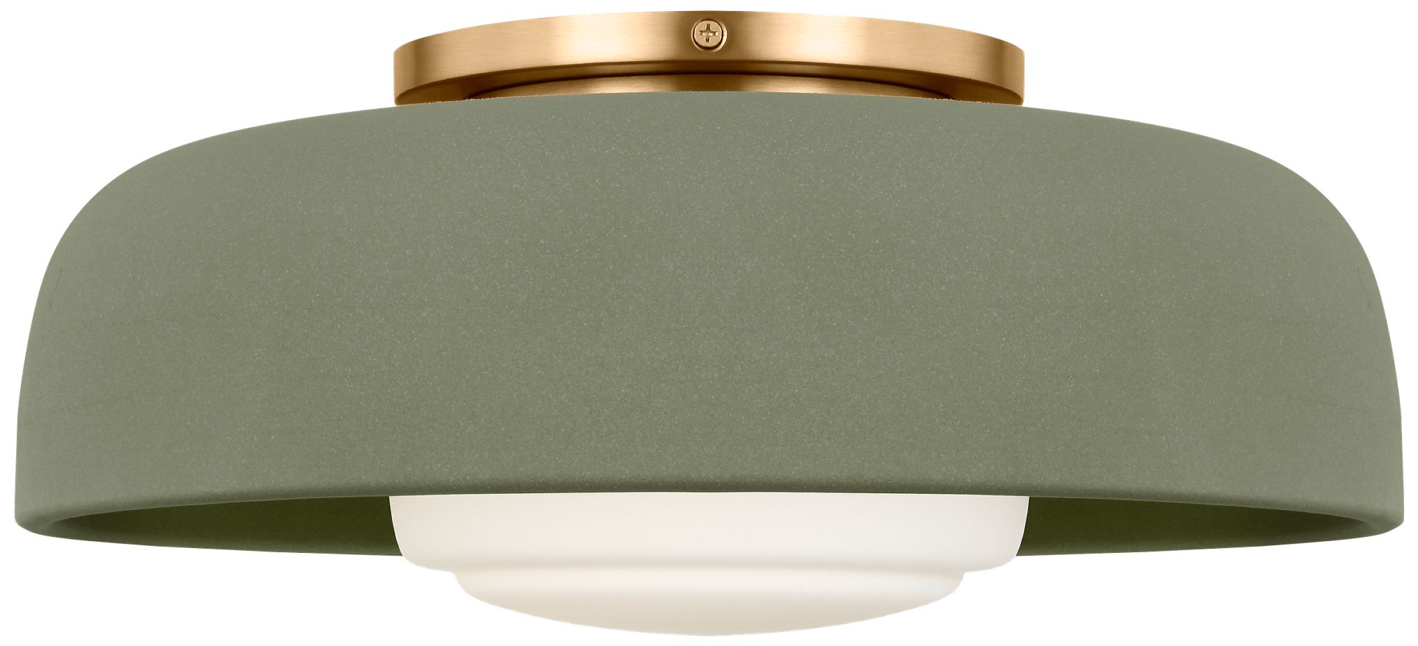 Visual Comfort Studio  Liora 15" Flush Mount  E26    Aged Iron