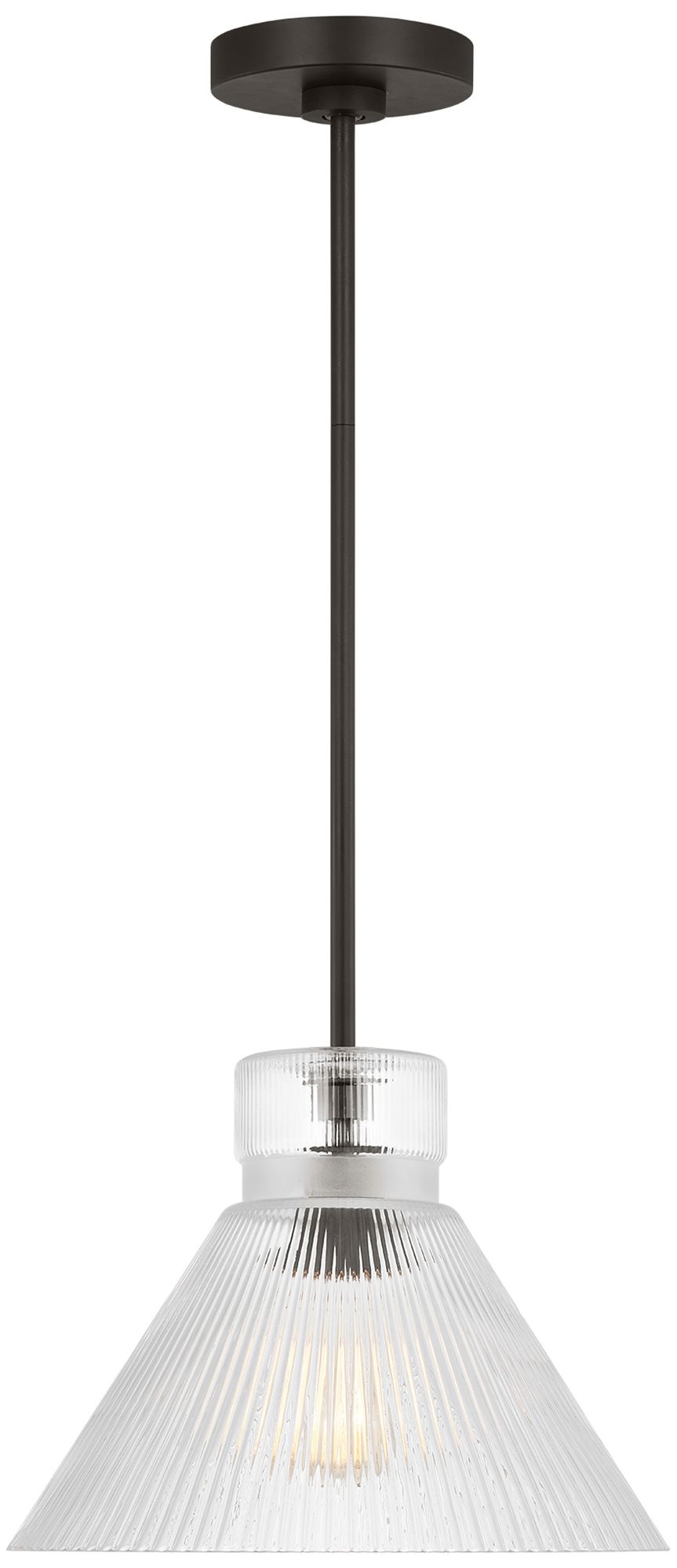 Visual Comfort Studio  Liouet Medium Pendant  A19  12"   Black