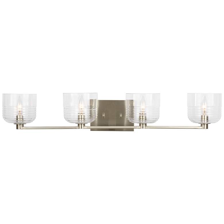 Image 1 Visual Comfort Studio Lochdale Extra Large A19 33.62" Brushed Nickel