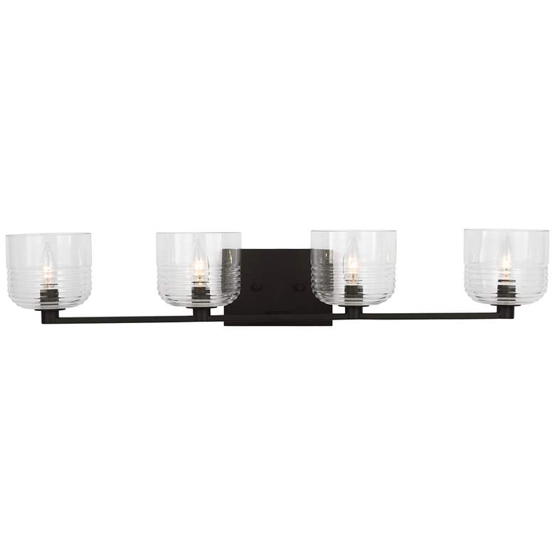 Image 1 Visual Comfort Studio Lochdale Extra Large Vanity A19 33.62" Black