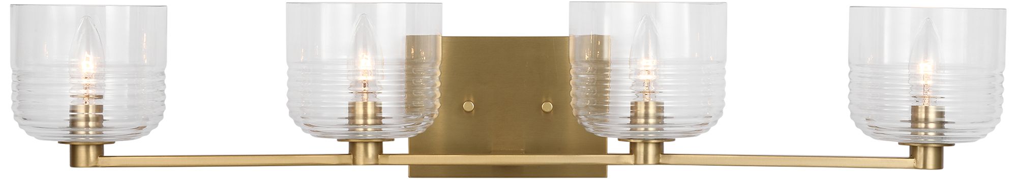 Visual Comfort Studio  Lochdale Extra Large Vanity  A19 33.62" Satin Brass