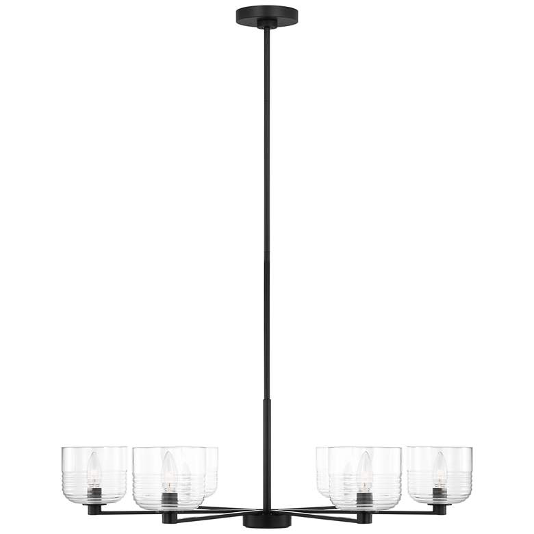 Image 1 Visual Comfort Studio Lochdale Large Chandelier A19 33.87" Black
