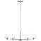 Visual Comfort Studio Lochdale Large Chandelier A19 33.87" Brushed Nickel