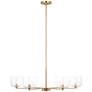 Visual Comfort Studio  Lochdale Large Chandelier  A19  33.87"  Satin Brass