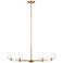 Visual Comfort Studio Lochdale Large Chandelier A19 33.87" Satin Brass