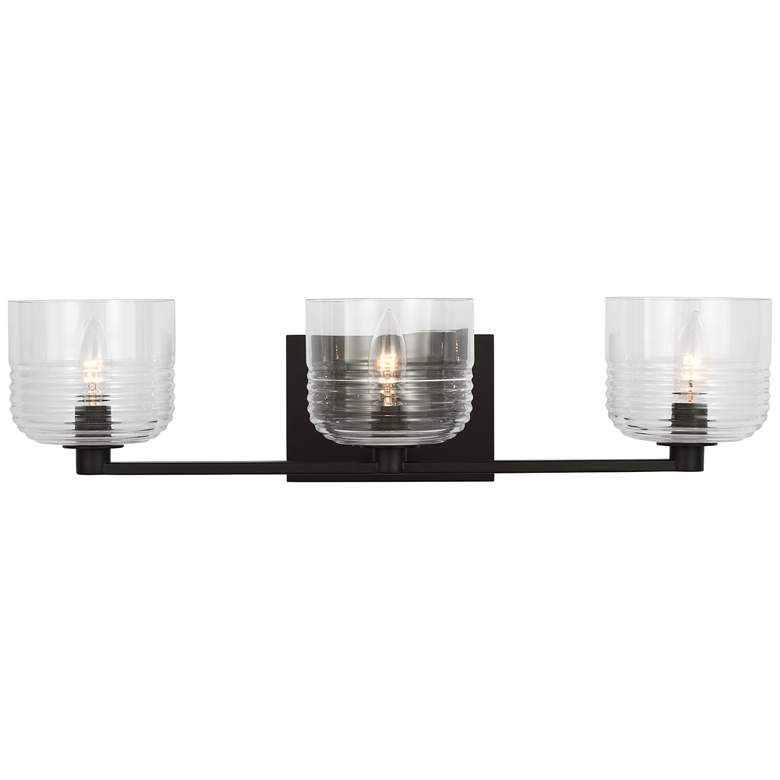 Image 1 Visual Comfort Studio Lochdale Large Vanity A19 24.25" Black