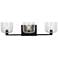 Visual Comfort Studio Lochdale Large Vanity A19 24.25" Black