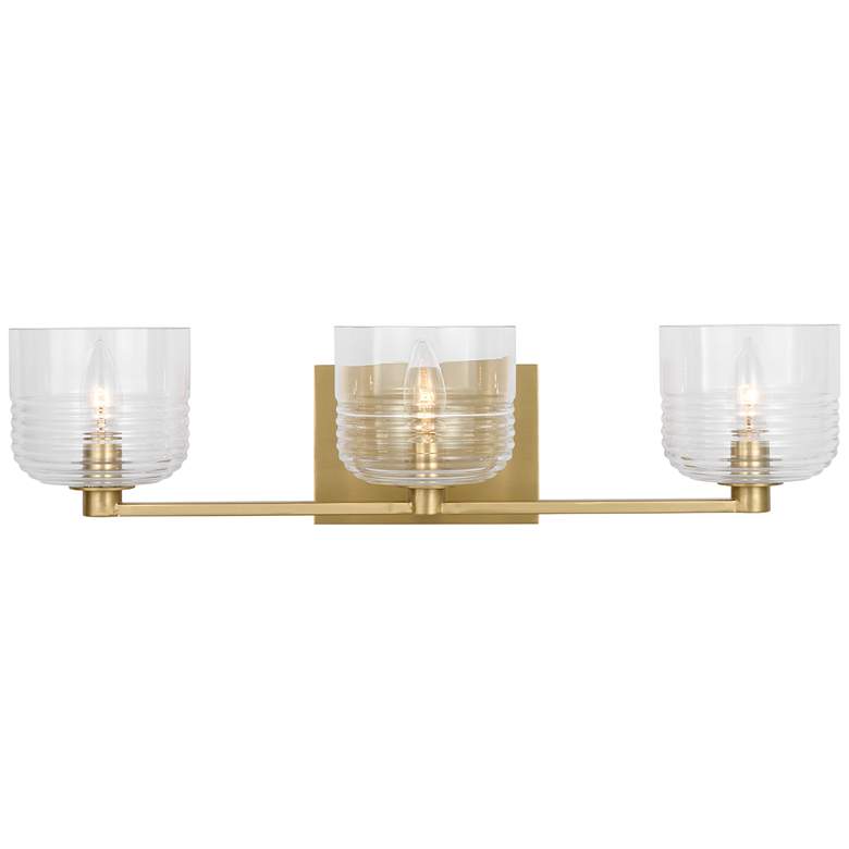 Image 1 Visual Comfort Studio Lochdale Large Vanity A19 24.25" Satin Brass