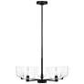 Visual Comfort Studio  Lochdale Medium Chandelier  A19  24"   Black