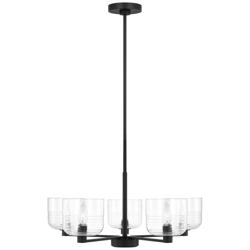 Visual Comfort Studio  Lochdale Medium Chandelier  A19  24"   Black
