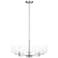 Visual Comfort Studio Lochdale Medium Chandelier A19 24" Brushed Nickel
