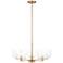 Visual Comfort Studio Lochdale Medium Chandelier A19 24" Satin Brass