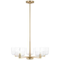 Visual Comfort Studio  Lochdale Medium Chandelier  A19  24"  Satin Brass