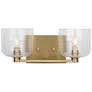 Visual Comfort Studio  Lochdale Medium Vanity  A19  14.75"  Satin Brass