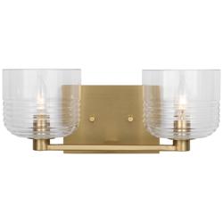 Visual Comfort Studio  Lochdale Medium Vanity  A19  14.75"  Satin Brass