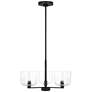 Visual Comfort Studio  Lochdale Small Chandelier  A19  17.87"   Black