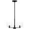 Visual Comfort Studio Lochdale Small Chandelier A19 17.87" Black