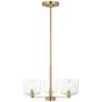 Visual Comfort Studio  Lochdale Small Chandelier  A19  17.87"  Satin Brass