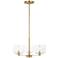 Visual Comfort Studio Lochdale Small Chandelier A19 17.87" Satin Brass
