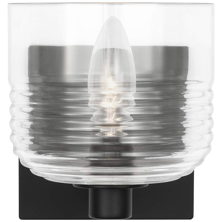 Image 1 Visual Comfort Studio Lochdale Small Sconce A19 5.375" Black