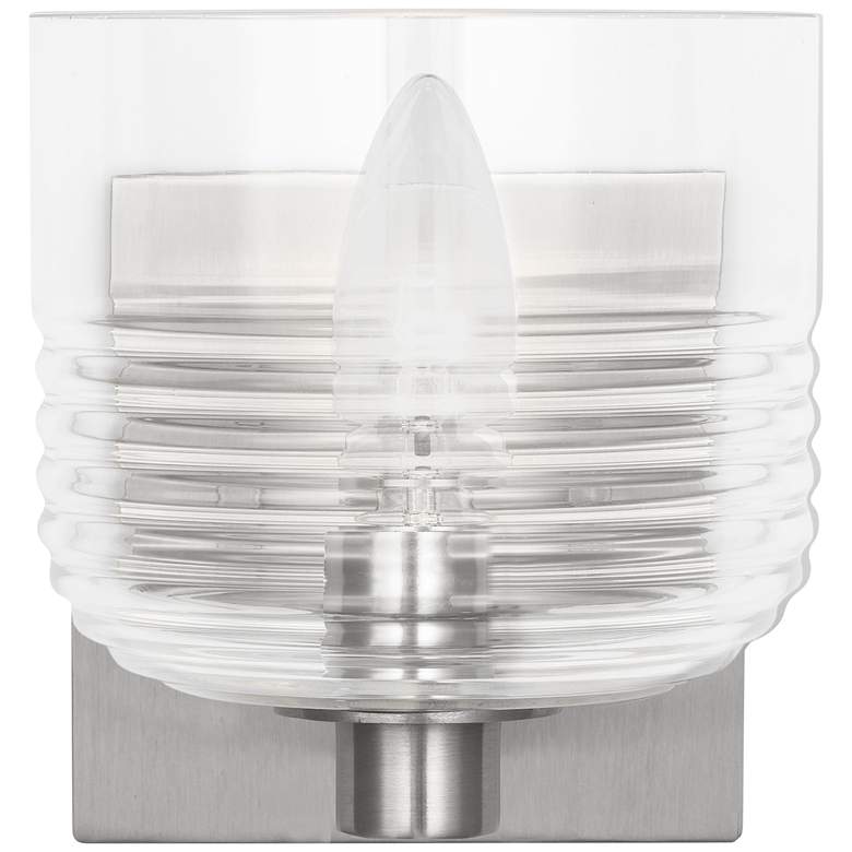 Image 1 Visual Comfort Studio Lochdale Small Sconce A19 5.375" Brushed Nickel
