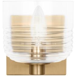 Visual Comfort Studio  Lochdale Small Sconce  A19  5.375"  Satin Brass