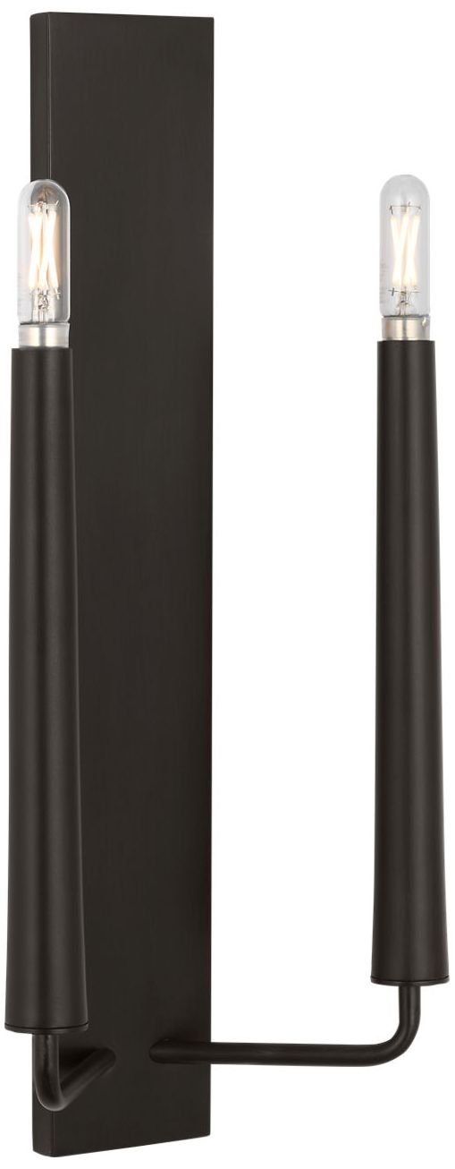 Image 2 Visual Comfort Studio Lois 18 Double Sconce Aged Iron B11 more views