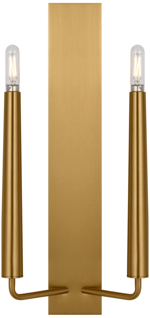 Visual Comfort Studio Lois 18 Double Sconce Burnished Brass B11