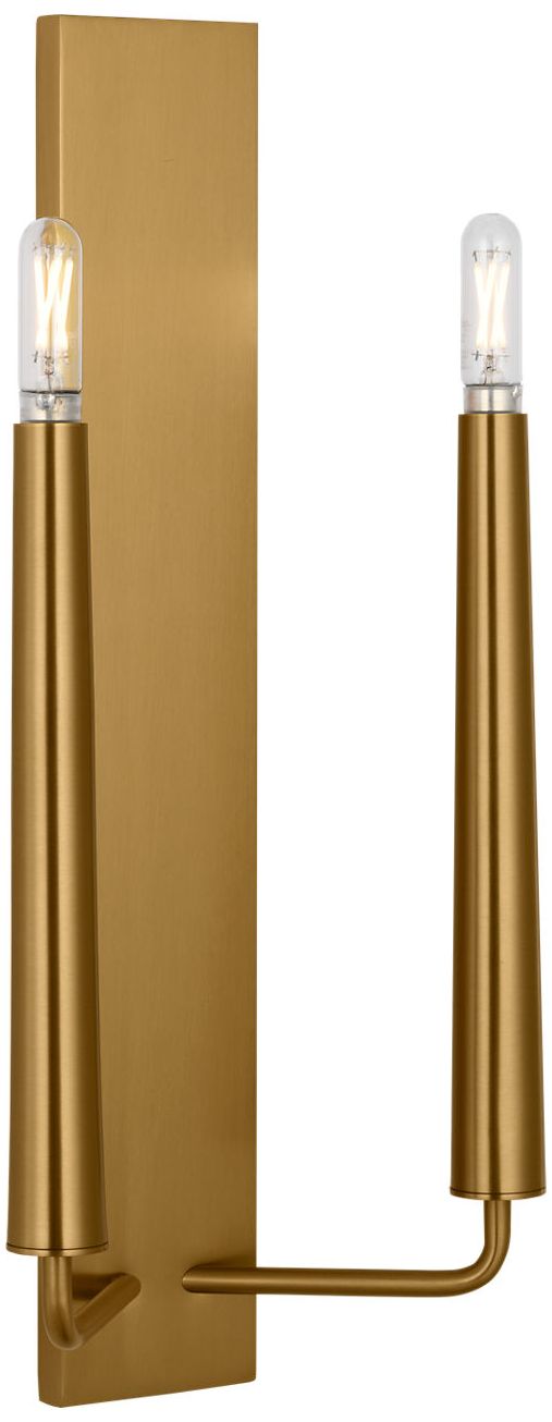 Image 2 Visual Comfort Studio Lois 18 Double Sconce Burnished Brass B11 more views