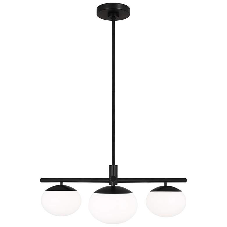 Image 1 Visual Comfort Studio Lune Aged Iron Ceiling 3 G9 T4 4.5w
