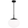 1_Visual Comfort Studio Lune Aged Iron Pendant 1 Medium A19 60w