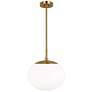 1_Visual Comfort Studio Lune Burnished Brass Pendant 1 Medium A19 60w