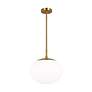 2_Visual Comfort Studio Lune Burnished Brass Pendant 1 Medium A19 60w more views