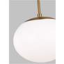3_Visual Comfort Studio Lune Burnished Brass Pendant 1 Medium A19 60w more views