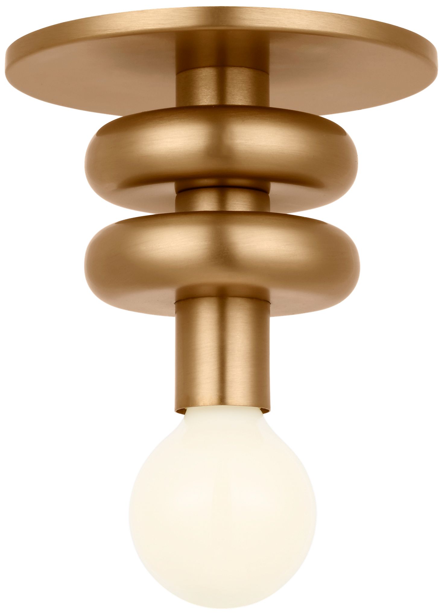 Visual Comfort Studio  Malcolm 4" Solitaire  E12    Satin Brass