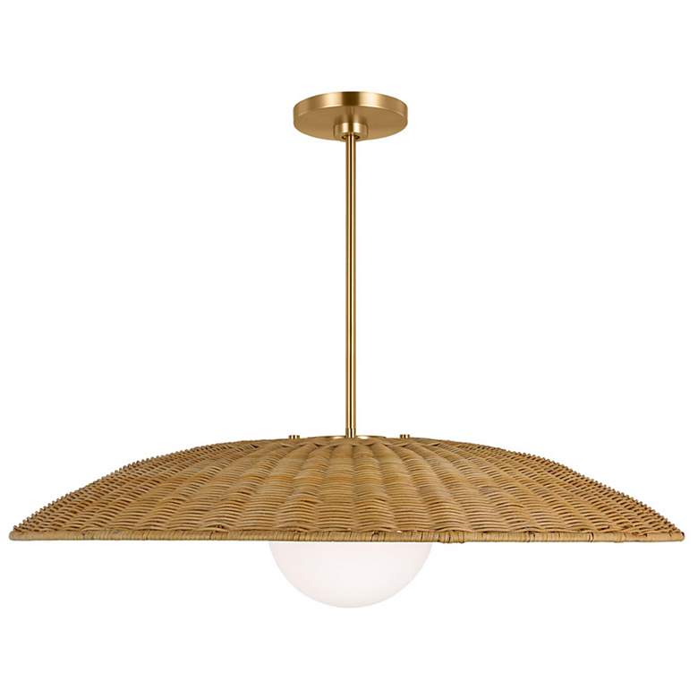 Image 1 Visual Comfort Studio Mari Burnished XL Brass Pendant 1 Medium A19 60w