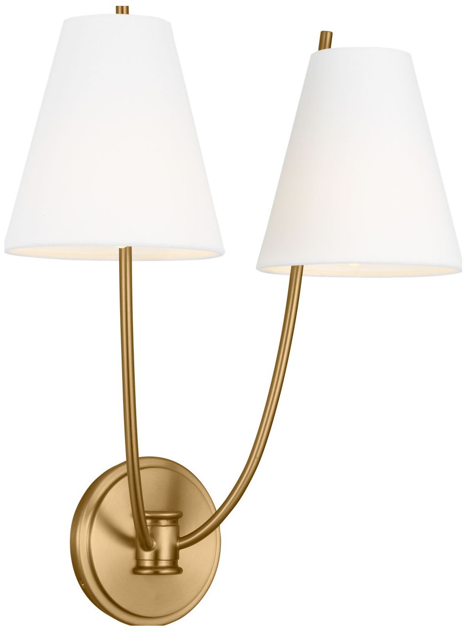 Visual Comfort Studio Marina 18 Double Sconce Burnished Brass B11