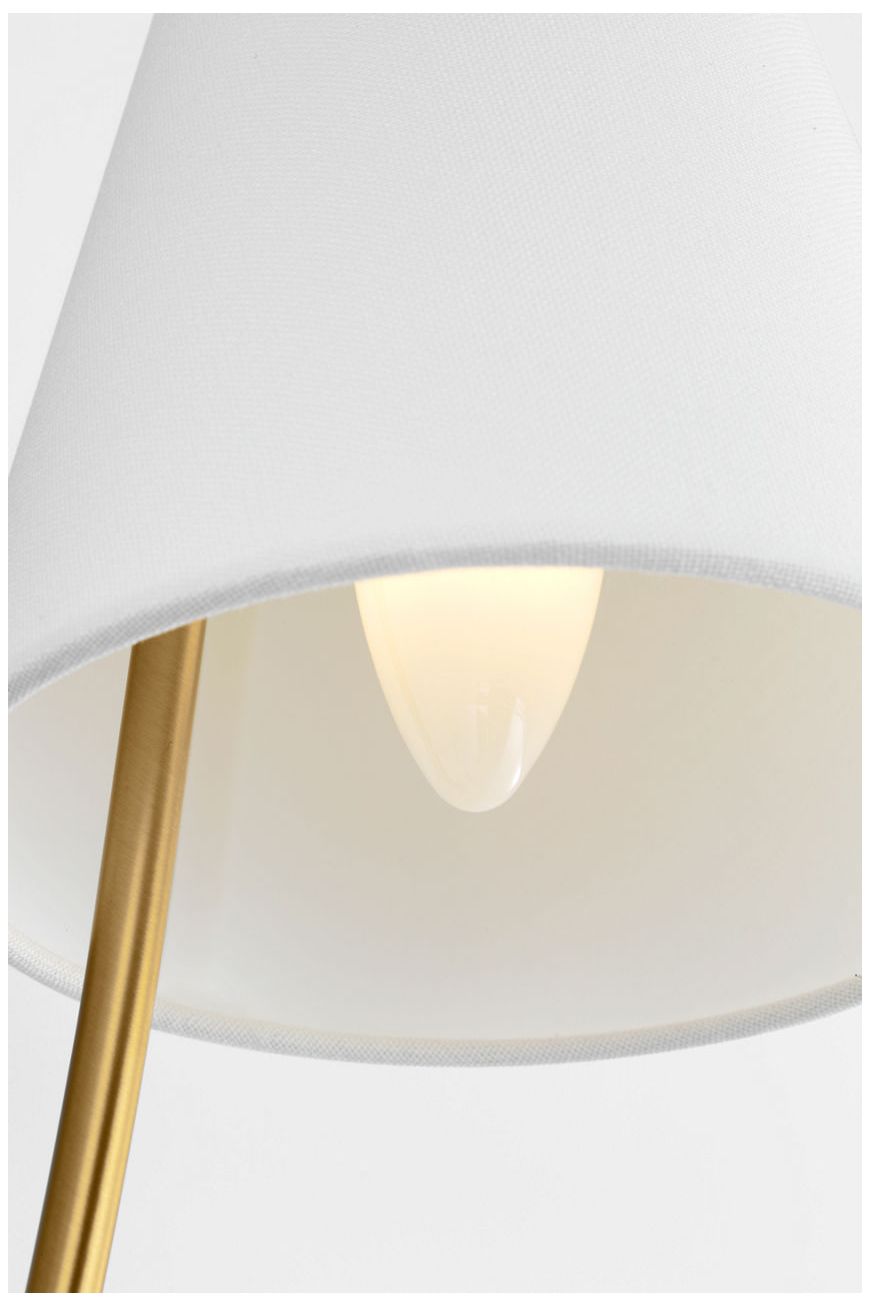 Image 2 Visual Comfort Studio Marina 18 Double Sconce Burnished Brass B11 more views