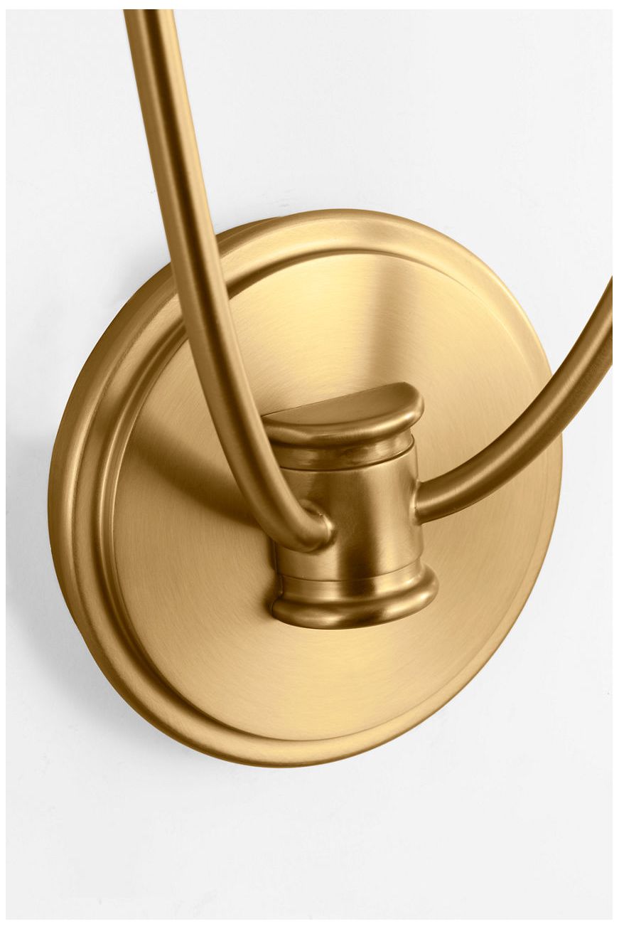 Image 3 Visual Comfort Studio Marina 18 Double Sconce Burnished Brass B11 more views