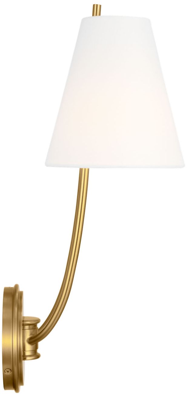 Image 5 Visual Comfort Studio Marina 18 Double Sconce Burnished Brass B11 more views