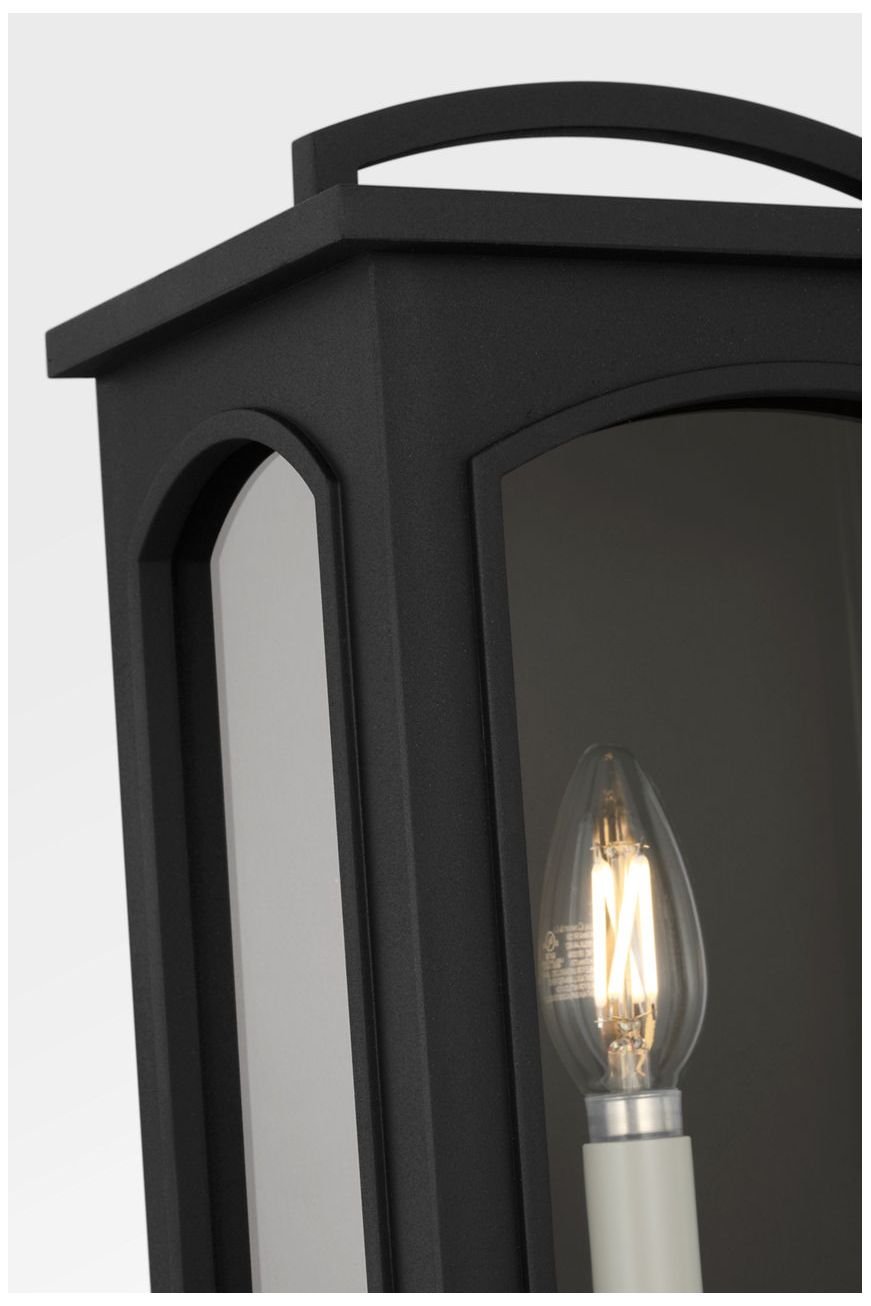 Image 7 Visual Comfort Studio Modesto 15 Outdoor Wall Textured Black B11 more views