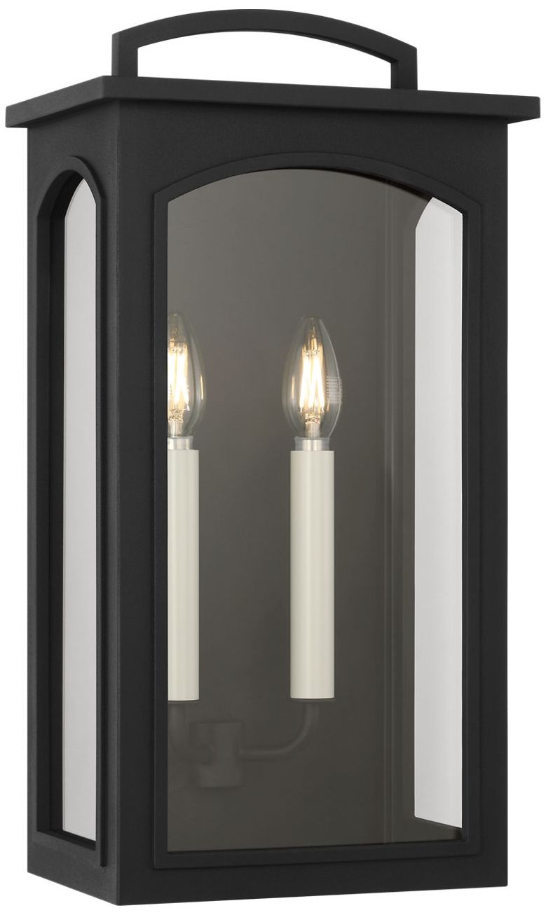 Image 4 Visual Comfort Studio Modesto 19 Outdoor Wall Textured Black B11 more views