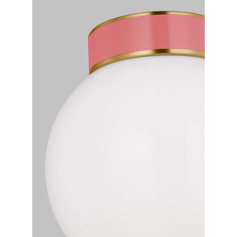 Image 2 Visual Comfort Studio Monroe Burnished Brass / Coral Ceiling Lights 1 E26 more views