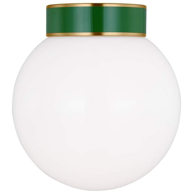 Image 1 Visual Comfort Studio Monroe Burnished Brass / Green Ceiling Lights 1 E26