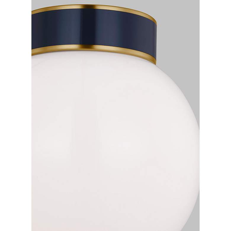 Image 3 Visual Comfort Studio Monroe Burnished Brass / Navy Ceiling Lights 1 E26 more views